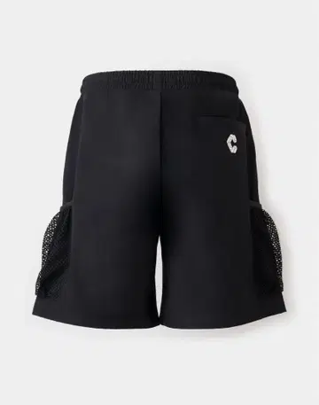 CRONOS 블랙 숏팬츠 메쉬 포켓 부착