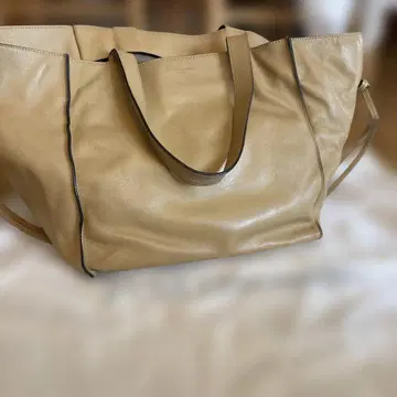 J &M DAVIDSON 베이지 토트백 다비드슨