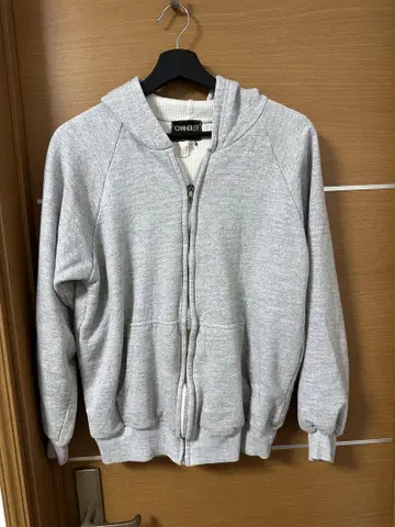 구제 의류 vintage 써멀 지퍼 후드티