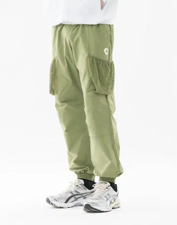 CRONOS ATHLEISURE CARGO PANTS [ KHAKI ]