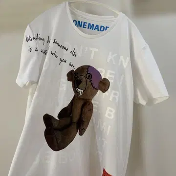ONEMADE 그래픽 T셔츠 화이트