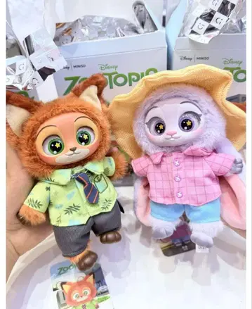 주토피아 x MINISO 봉제 인형 세트 닉 주디