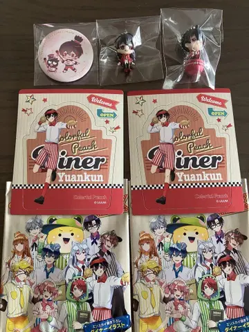 컬러풀 피치 유안 군 마그넷 산리오 캔 배지 마카롱