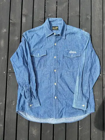 Wrangler 랭글러 데님 셔츠 80s 블랙 택 usa 제작 셔츠