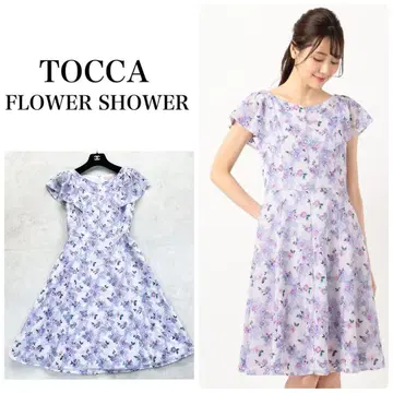TOCCA 토카 FLOWER SHOWER 드레스 무릎 기장 원피스 자수
