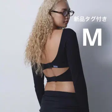 새상품 알리시아스탄 웰니스 리브백 조절 롱 슬리브 탑 M