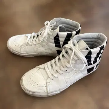 VANS 스케이트 하이 화이트 가죽