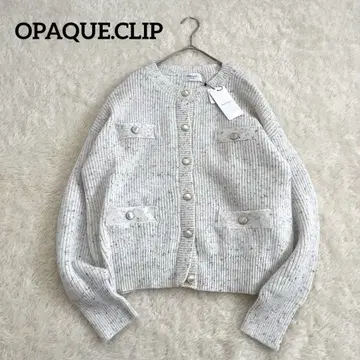 [ 미사용 새상품 ] OPAQUE.CLIP 컬러 네프 니트 가디건