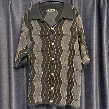 [ 23SS ] NKNIT WAVE KNIT SHIRT