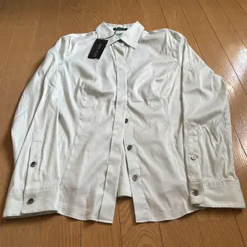 새상품 ANNE KLEIN 얇은 페이퍼 민트 그린 긴팔 셔츠