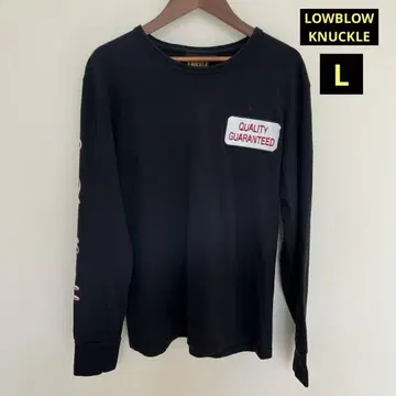 LOWBLOW KNUCKLE 긴팔 티셔츠 롱T 로고 L 사이즈 블랙
