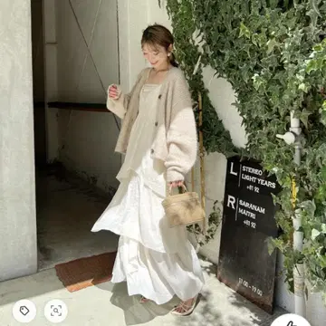 마루바야시 히로나 x CASA FLINE 가디건 세트 드레스