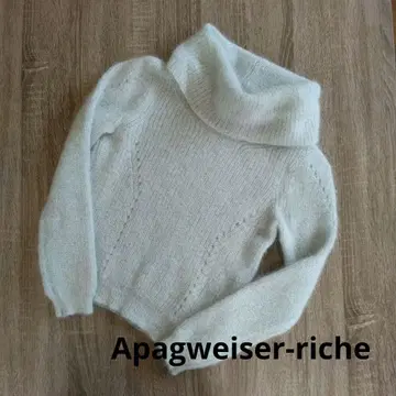[ Apagweiser-riche ] 모헤어 혼방 터틀넥 스웨터