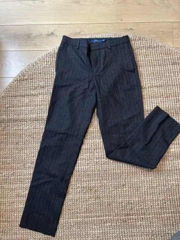 울 POLO 스트라이프 슬랙스