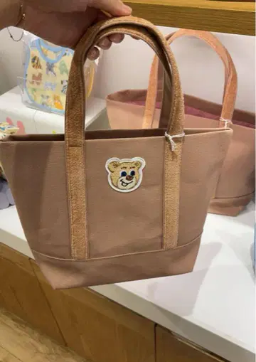 러브러리 바이 페이 올드 테디 토트 베이지 택 포함 새상품