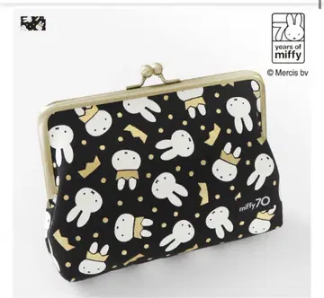 새상품급 6치 가마구치 평 파우치 miffy 70th