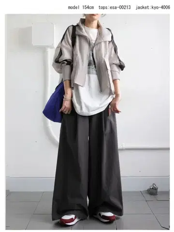 antiqua 턱 와이드 팬츠 팬츠 여성용 하의