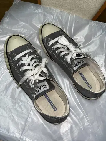 CONVERSE 그레이 캔버스 스니커즈