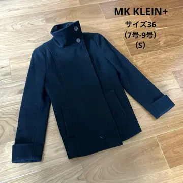 MK KLEIN 블랙 피 코트 36