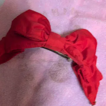 엔젤릭 프리티 하트 참 부착 리본 머리핀