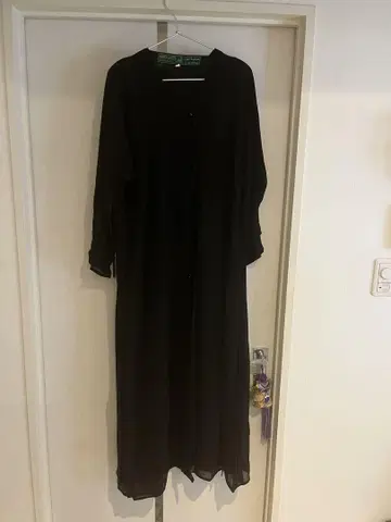 아바야 블랙 중동 모스크 롱 원피스 긴팔