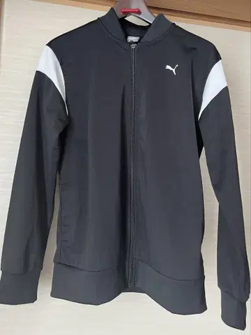 Puma 집업 자켓 블랙/화이트