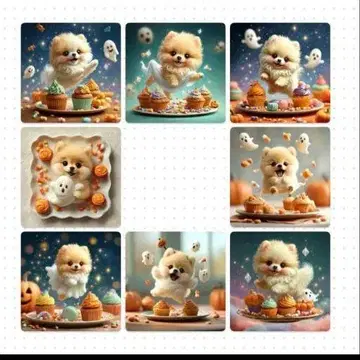 handmade 포메라니안 패널 (오더 접수)