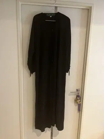 아바야 블랙 중동 모스크 롱 원피스 긴팔