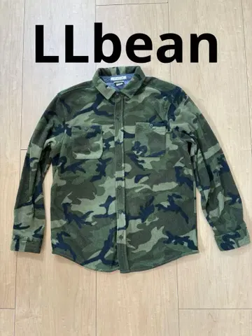 LLbean 좋은 컨디션! 플리스 셔츠 카모 패턴 사이즈 M
