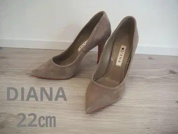 DIANA 베이지 스웨이드 하이힐 펌프스
