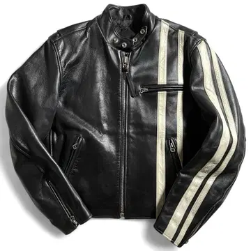윈드아머 레더 자켓 USA Leather 스트라이프