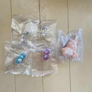 케어베어 클리어 마스코트 참 플로키 피규어 마스코트 세트