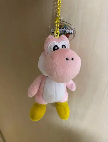 요시 핑크 봉제 인형 키체인 USJ