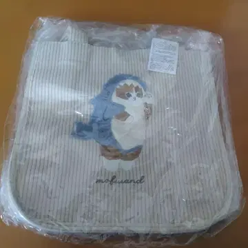 모프 샌드 상어냥 자수 토트백