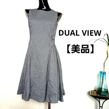 [ 새상품급 ] DUAL VIEW 깅엄 체크 원피스 가을 겨울