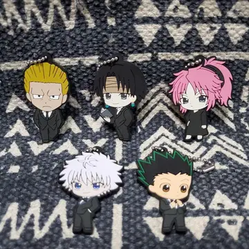 *새상품급* HUNTER x HUNTER 캡슐 러버 마스코트 5종 세트*