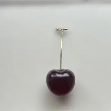 체리 모양 빨간 귀걸이 한쪽용