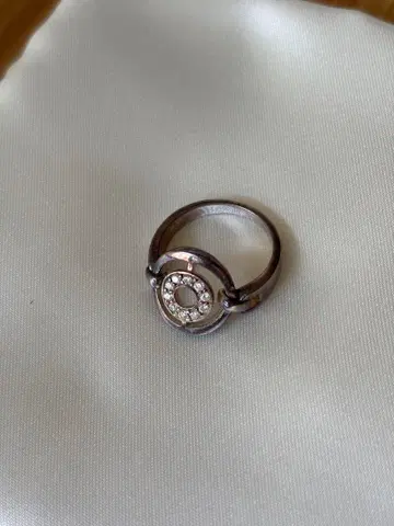 AGATHA 실버 반지 스톤 포함