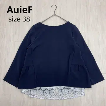 AuieF 아위에프 긴팔 블라우스 레이스 레이어드 38