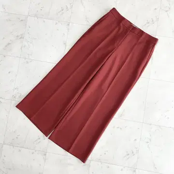 새상품 theory luxe 와이드 팬츠 브라운 빨간색 레드 44