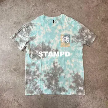 STAMPD 텀블 타이 다이 티셔츠 블루 L
