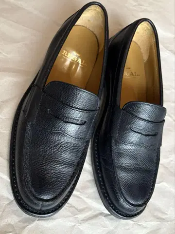 REGAL 리걸 2640 주름 가죽 코인 로퍼 23.5cm