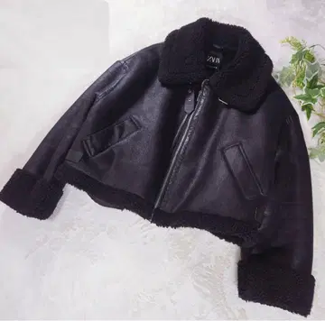 [ M 사이즈 ] ZARA 무스탕 자켓