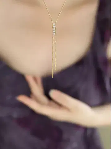 No.821 goutte necklace: 골드 목걸이