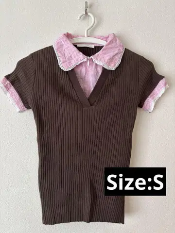 ZARA 피터팬 칼라 리브 셔츠