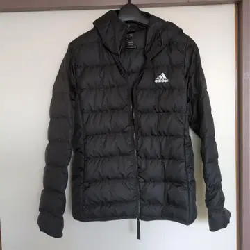 adidas 후드 부착 블랙 다운 자켓 M 사이즈