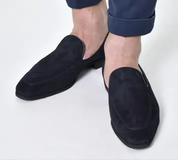 Ferrante 로퍼 스웨이드 네이비