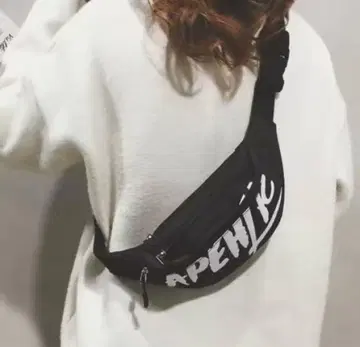 숄더백 웨스트 파우치 사선 블랙