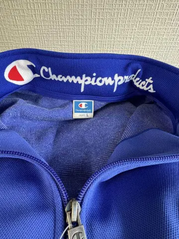Champion 블루 집업 자켓 L