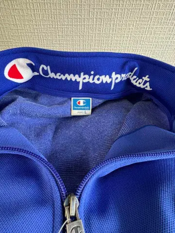 Champion 블루 집업 자켓 L